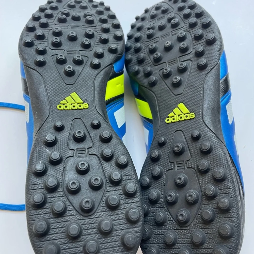 Adidas Vibrant Blue and Neon Yellow Cleats nitrocharge RUNNING shoes soccer